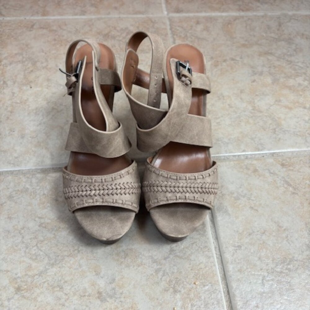 Women's Wedged Heel Open Toe Shoes